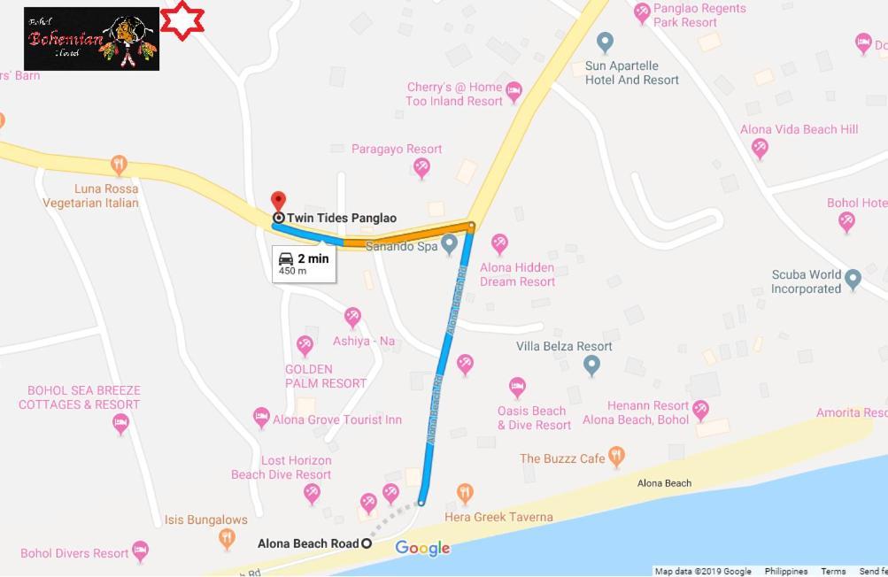 Bohemian Bohol Hostel Panglao Zewnętrze zdjęcie